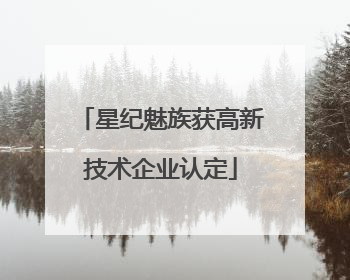星纪魅族获高新技术企业认定